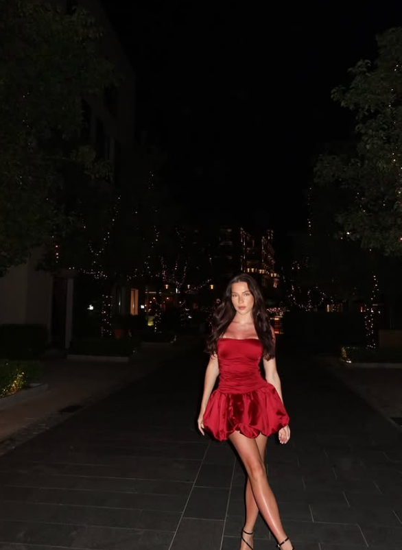Burgundy Bow A Line Spaghetti Strap Satin Short Homecoming Dress Birthday Dress SH4163