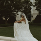 Stunning A Line Strapless White Pleated Satin Long Wedding Dress SH6193