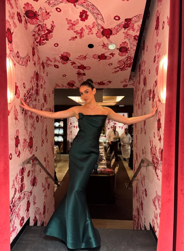 Vintage Emerald Mermaid Strapless Satin Prom Dress Evening Dress SH6342