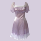 Classic Burgundy A Line Puff Lace Satin Short Homecoming Dress Cocktail Dress SH3682