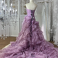 Vintage Purple Mermaid Sweetheart Neck Layered Organza Prom Dress Sweet 16 Dress SH5780