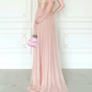 Sweety Light Pink A Line Strapless Chiffon Prom Dress Evening Dress SH6762