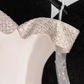 Cute A Line Off the Shoulder Beaded Ivory Satin Tulle Short Homecoming Dress Birthday Dress SH3099