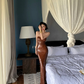 Shiny Brown Mermaid Halter Sequin Open Back Prom Dress Evening Dress SH4350