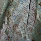 Vintage Grey Print Floral Ball Gown Beaded Satin Tulle Prom Dress Sweet 16 Dress SH5986