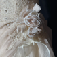 Vintage A Line Sweetheart Neck Apricot Lace Tulle Prom Dress Evening Dress SH5608