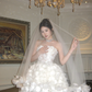 Exquisite 3D Floral A Line Strapless White Tulle Short Cocktail Dress Homecoming Dress SH3403