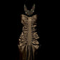 Vintage Mermaid Sweetheart Brown Long Prom Gown Fairy Prom Dresses SH3092