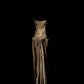 Vintage Mermaid Sweetheart Brown Long Prom Gown Fairy Prom Dresses SH3092