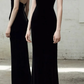 Spaghetti Straps Black Mermaid Evening Dress, Formal Prom Dress H3524