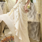 Gentle Pink One Shoulder Floral Pleated Chiffon Long Prom Dresses 16th Birthday Dresses SH4637