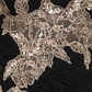 Sheath One Shoulder Appliques Sequins Black Chiffon Short Homecoming Dress SH1832
