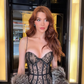 Sexy Sheath Spaghetti Strap Black Lace Prom Dress Party Dress SH4684