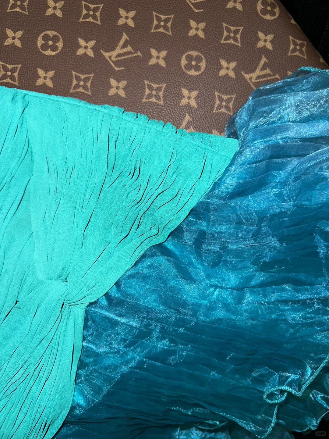 Charming Mermaid Sweetheart Neck Ruffle Blue Chiffon Organza Party Dress Evening Dress SH3063