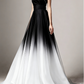 Blue Ombre One Shoulder Ruched Prom Dress K13