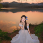Gentle Purple Mermaid Off the Shoulder Tulle Long Prom Dress Party Dress SH5021