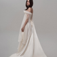 Dreamy Fairytale Ball Gown Exquisite Beaded Pearl White Satin Tulle Prom Dress Wedding Dress SH6682