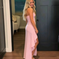 Pink Split Prom Dress Formal Graduation Gown SH1443