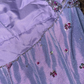 Stunning A Line Halter Beaded Sequin Purple Satin Tulle Long Party Dress Evening Dress SH3136