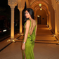 Unique Print Backless Long Prom Dress Elegant Evening Dress SH1538
