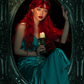 Stunning Vintage Mermaid Halter Beaded Chiffon Satin Prom Dress SH5176