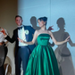 Green Strapless Long A Line Prom Dres Evening Party Dress SH1424