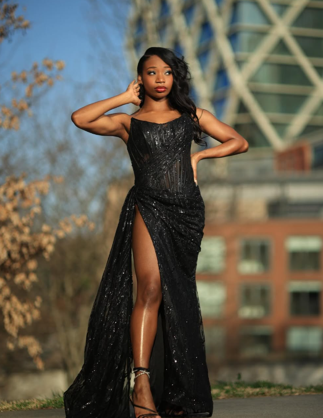 Sexy Black Lace Sequin Slit Long Prom Dress Mermaid Evening Dress SH14 – shinydress