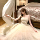 Cute Ball Gown Spaghetti Strap Beaded Layered Tulle Prom Dress 16th Birthday Dress SH4056