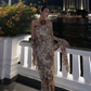 Vintage Sheath Halter Chiffon Prom Dress Evening Dress SH2026
