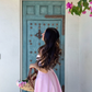 Princess Pink A Line Spaghetti Strap Simple Satin Prom Dress Vacation Dress SH6254