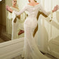 Sexy Light Pink Mermaid Spaghetti Strap Ruffle Tulle Prom Dress Evening Dress SH1741