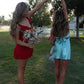 Sweety A Line Strapless Twist Satin Short Homecoming Dress with Keyhole SH5930