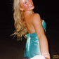 Sweety A Line Strapless Twist Satin Short Homecoming Dress with Keyhole SH5930