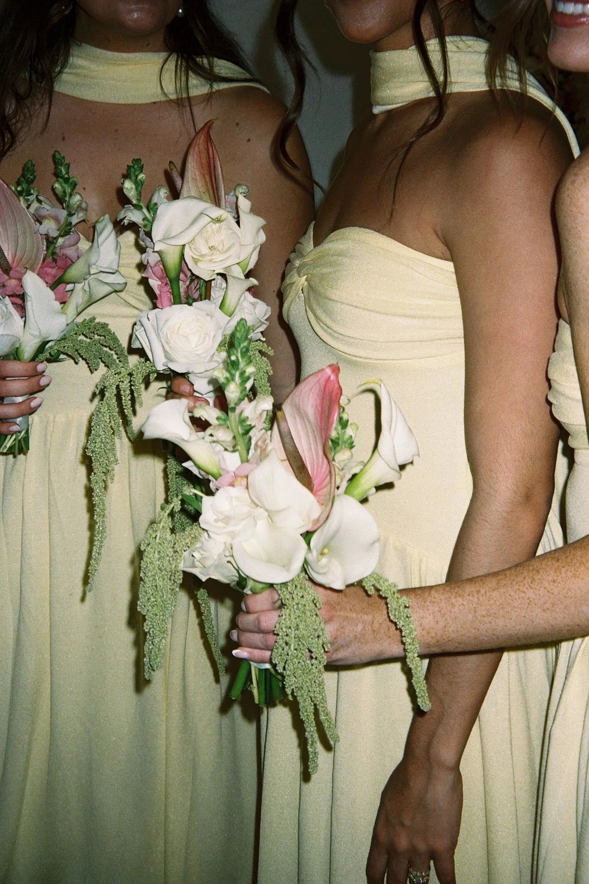 Strapless Butter Twist Bridesmaid Dress with Scarf SH6551