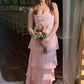 Green A Line Sweetheart Neck Pleated Chiffon Prom Dress Evening Dress SH6218