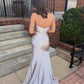 Charming Mermaid Sweetheart Neck Shiny Beaded Satin Prom Dress Evening Dress SH6210