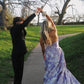 Sweety A Line Sweetheart Neck Corset Print Floral Satin Prom Dress Evening Dress SH6217