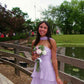 Yellow A Line Strapless Ruffle Chiffon Prom Dress Evening Dress SH6216