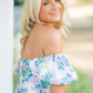 Stunning A Line Sweetheart Blue Printed Short Homecoming Dress with Bowknot SH7460