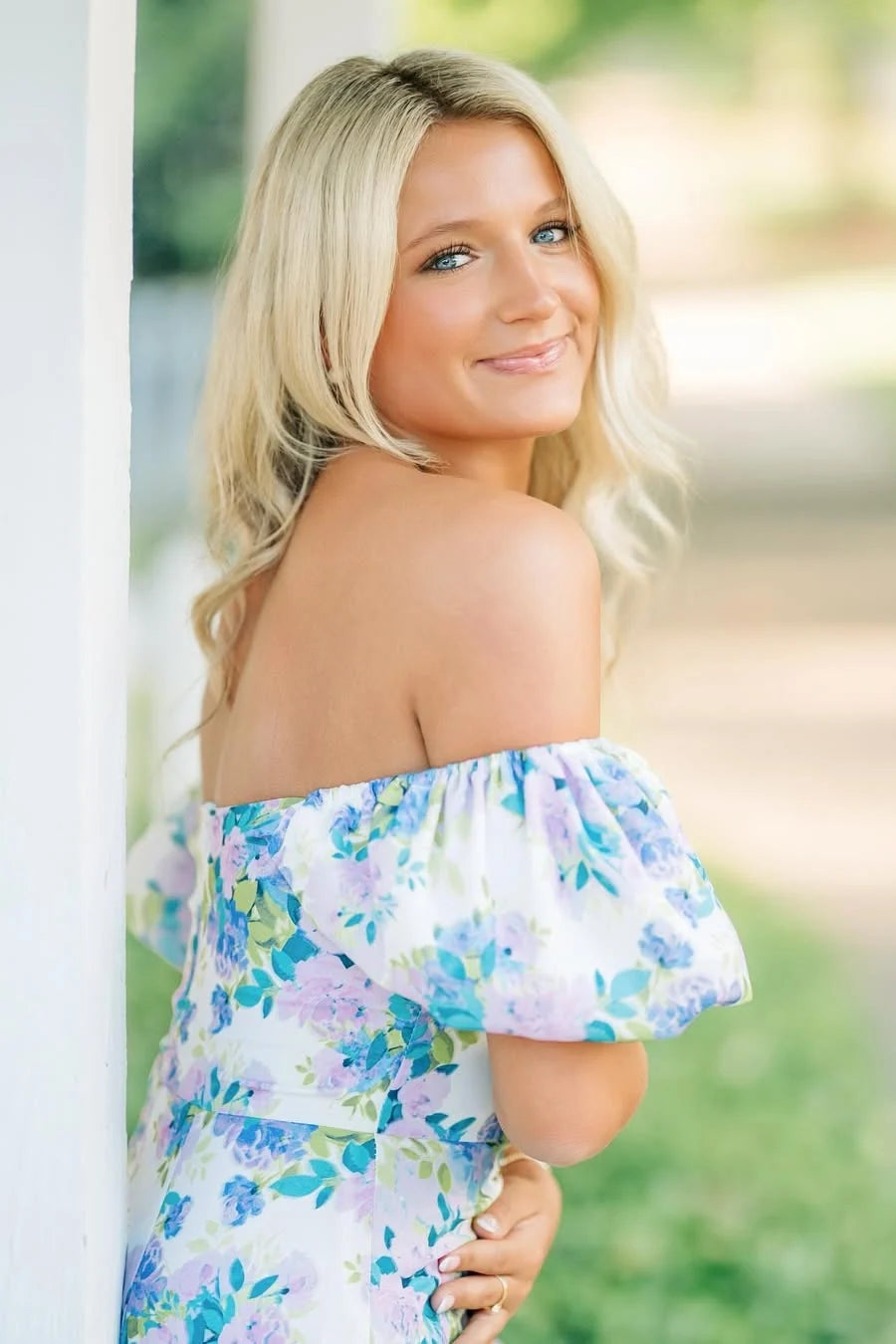 Stunning A Line Sweetheart Blue Printed Short Homecoming Dress with Bowknot SH7460