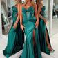 Stunning Mermaid Sweetheart Dark Green Corset Prom Dress with Beading SH8110