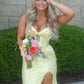Stunning Mermaid Sweetheart Yellow Long Prom Dress with Beading SH7787