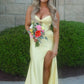 Stunning Mermaid Sweetheart Yellow Long Prom Dress with Beading SH7787