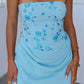 Stunning Sheath Strapless Blue Short Homecoming Dress with Beading SH7882