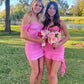 Stylish Sheath Off the Shoulder Pink Short Homecoming Dress with Ruched SH7476