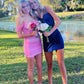 Stylish Sheath Off the Shoulder Pink Short Homecoming Dress with Ruched SH7476