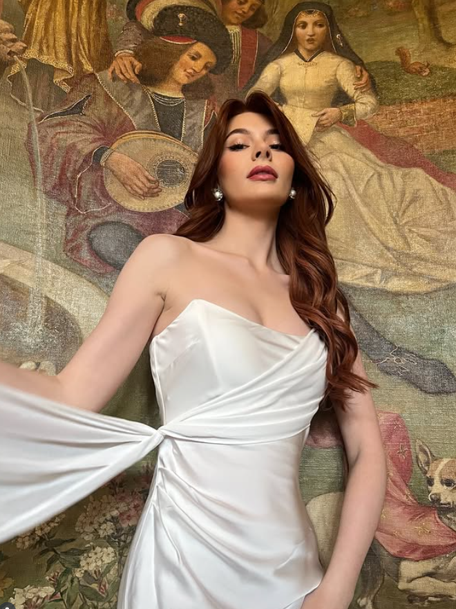 Elegant Sheath Strapless Simple White Satin Long Prom Dress Party Dress with Slit SH4681