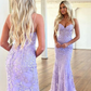 Beautiful Purple Strapless Applique Mermaid Evening Dress,Formal Prom Dress SH611