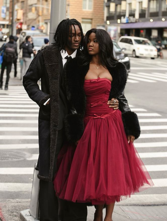 Burgundy A Line Strapless Bow Tulle Long Prom Dress Wedding Guest Dress SH4805