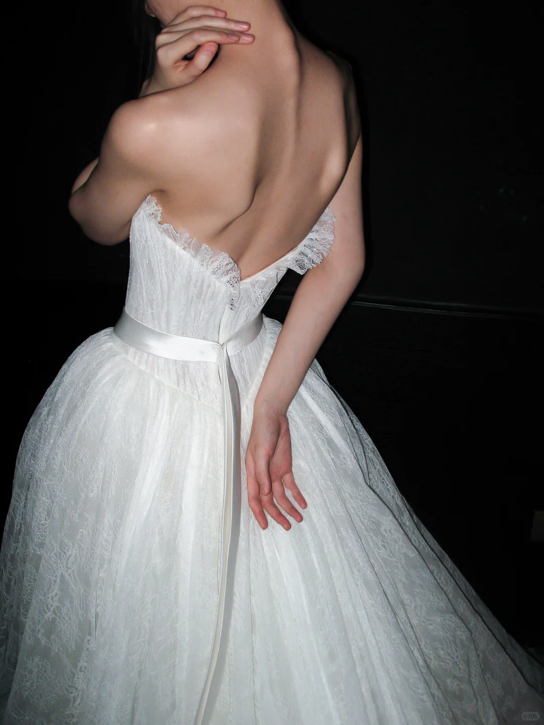 Beautiful Gentle Ball Gown Sweetheart Neck White Lace Long Wedding Dress SH6617